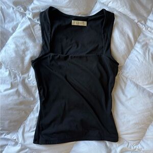 Black Square-Neck Women’s Tank Top in Small